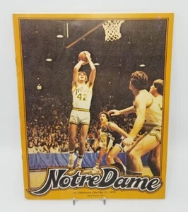 NOTRE DAME vs Oklahoma City Feb 21 1979 Souvenir Basketball Program Magazine - Picture 1 of 11