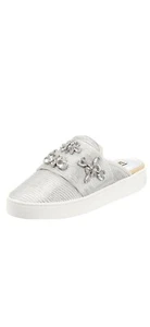 silver mules Badgley Mischka Seline 8 new in box - Picture 1 of 9