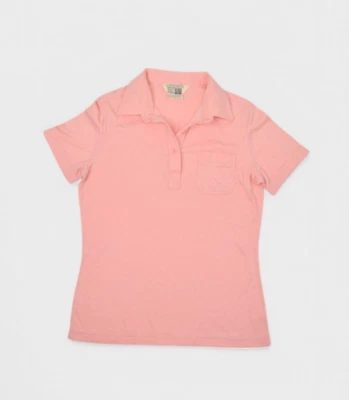 Camisa vintage Sears para mujer M rosa polo bolsillo moda lugar años 80 top Foto 1 de 4