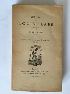 BOY Recherches sur la vie et les Oeuvres de LOUISE LABE glossaire 2 Tomes.1887 - Foto 1 di 9