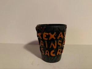 TEXAS CHAINSAW MASSACRE HARD PLASTIC SHOTGLASS    ESTATE FIND - Picture 1 of 3