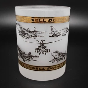 Avión de vidrio esmerilado de colección Dorothy Thorpe MCM Lowball McDonnell Douglas - Imagen 1 de 4