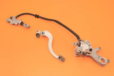 2009 05-16 CRF450R CRF450 Rear Brake System Caliper Bracket Master Cylinder Hose - Image 1 of 4