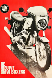 359474 De Nieuwe BMW Boxers Vintage Motorsport Bike Art Print Poster UK