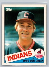 1985 Topps Traded Baseball Card #127T Dave Von Ohlen    Cleveland Indians