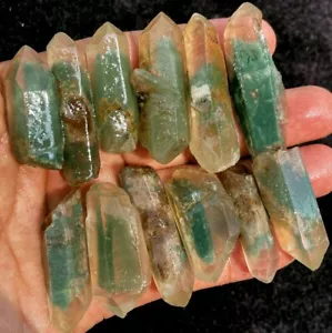 110g 12 Stück Super! Natürliches Phantom grüner Geist Lemurie Kristall Präparat ie0774 - Bild 1 von 12