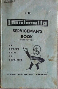 LAMBRETTA SERVICEMAN'S BOOK THIRD EDITION CONDITION GOOD BUT MARKED - Picture 1 of 4