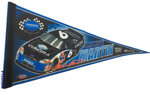 Nascar  Mark Martin felt banner Design #606 Limited Edition of 5000 Cover