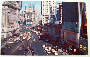 Letrero Pepsi postal plasticromada New York Times Square de 1950 P803, sin publicar - Imagen 1 de 2