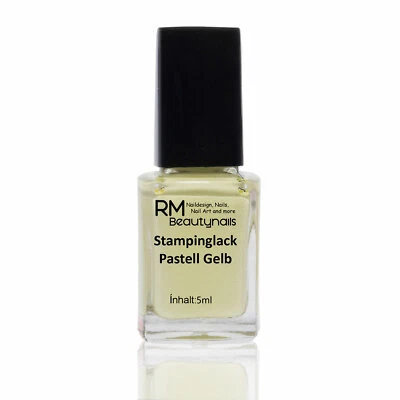 5ml Stamping Lack Pastell Gelb Nails Stempellack Nagellack Konad Nail Art Nagel - Bild 1 von 3