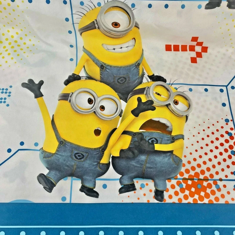 Minions Despicable Me Twin Flat Sheet 75"x54" Cotton Blend 60%/40% Movie Crafts - Image 1 of 4