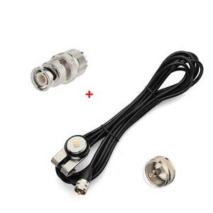 NMO Car CB Mobile Radio Antena Adapter PL-259 5M Kabel + Adapter BNC na UHF - Zdjęcie 1 z 10