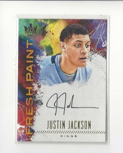 2017-18 Court Kings Fresh Paint Justin Jackson AUTOGRAPH Kings /100