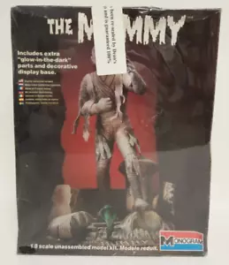 The Mummy Monogram Model Kit (Re-Sealed) Glow in the Dark Parts #6010 1/8 Scale - Picture 1 of 9