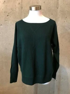 NUEVO $248 Colección JCrew Sudadera Italiana de Cachemira XXS Bosque Suéter 35770 - Imagen 1 de 5