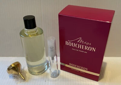 Miss Boucheron Mujer 1.7oz EDP Recarga Con Embudo + Vidrio Mini Pluma Spray (NUEVO EN CAJA) Foto 1 de 4