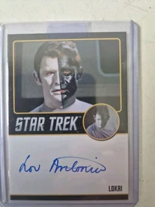 STAR TREK THE ORIGINAL SERIES Auto Card Lou Antonio / Lokai Autograph Rare - Picture 1 of 2