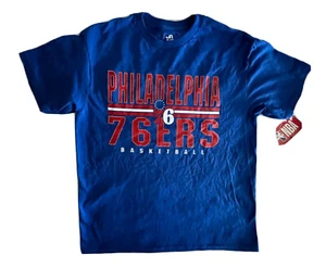 NBA Philadelphia 76ers Tshirt Jungen Gr. Medium 10-12 Shirt Tee Kurzarm blau - Bild 1 von 8