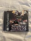 Twisted Metal 4 Sony PlayStation PS1 gioco completo con etichetta nera NON TESTATO