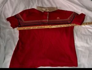 McDonald’s Employee Work Polo Shirt Striped Womens Size XXL  VINTAGE 80s RARE