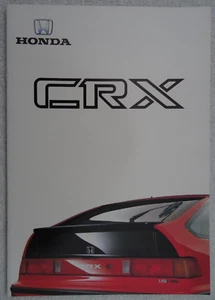 HONDA CRX Brochure 1987/88: 1.6i 16V 4 Cylinder 130PS Coupe. 20 pages. - Picture 1 of 10