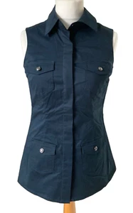Alba Moda ärmellose Weste Bluse Gr. 38 dunkelblau Neu - Bild 1 von 9