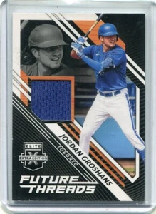 JORDAN GROSHANS 2021 PANINI ELITE EXTRA EDITION FUTURE THREADS RELIC - Picture 1 of 2