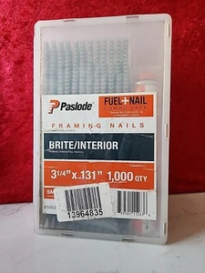 Qty 1000 Paslode 3 1/4"x .131" Fuel + Framing Nail 650535 Smooth Shank 30º - Picture 1 of 6