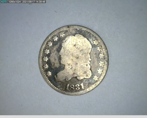 1831 Bust 1/2 Dime ( 38-358 9m1 ) Cover