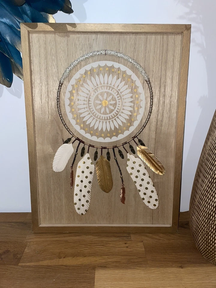 Tableau Attrape Rêve / Plumes - Maison Du Monde - NEUF - Photo 1/1