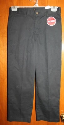 PANTALONES CHINOS DICKIES Flex para niños talla 8 Husky (negro; entrepierna de 24") nuevos con etiquetas Foto 1 de 2