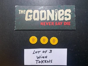 GOONIES Never Say Die WISH TOKENS Lot of 3 2021 - Picture 1 of 2