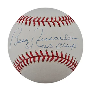Bobby Richardson Yankees Autographed Signed Inscribed OMLB Baseball (Steiner) - Picture 1 of 7