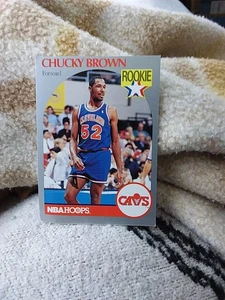 1990-91 NBA Hoops - Chucky Brown #71 (RC) - Picture 1 of 5
