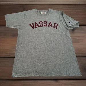 Vintage VASSAR Champion Mens Large Gray Fieldhouse T-Shirt - Picture 1 of 8