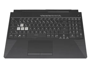 Oryginalna klawiatura Asus FX506HC z Topcase DE (niemiecki) czarna/przezroczysta/sc - Zdjęcie 1 z 4