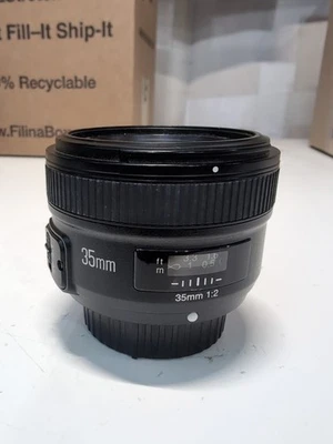 Yongnuo 35mm f/2 Wide Angle Camera Lens for Nikon F Mount #T-14167 - Image 1 of 4