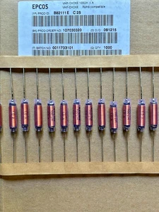 20 Piezas Inducciones - B82111E0000C025 - TDK - Axial - 100μH - 1A - 650 MOHM - Imagen 1 de 1