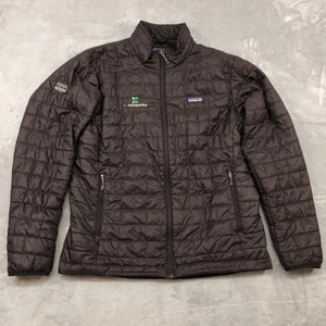 Patagonia Jacket Mens Large Black Nano Puff Primaloft Insulated C4 Therapeutics - Picture 1 of 20