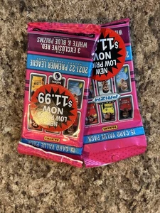 2021-22 Premier League Soccer Prizm 15 Card Value Pack LOT (2) Red White Blue - Picture 1 of 1