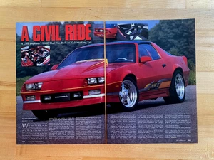2000 Print Article 1989 Chevrolet Camaro IROC Z Custom - Imagen 1 de 1