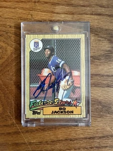 1987 Topps - Future Stars Bo Jackson #170 (RC) Rookie Card Autograph Signed - Picture 1 of 2