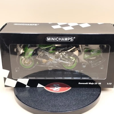 MINICHAMPS 1/12 Kawasaki Ninja ZX-9R Green 122164200 diecast metal - Image 1 of 4