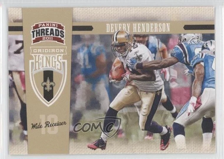 2011 Panini Threads Pro Gridiron Kings Devery Henderson #42 - Image 1 of 2