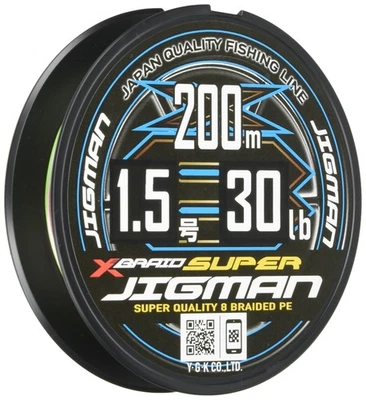 X-Braid Super Jigman X8 200m 1.5 30lb 5 Colors - Image 1 of 2