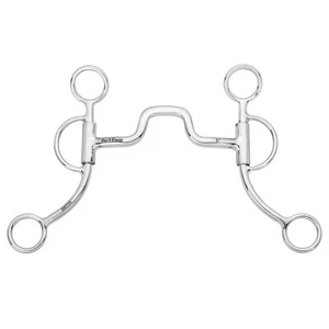 Broca de vástago JK BAR H EQUINE del oeste argentino con puerto bajo para alivio de lengua - Imagen 1 de 1