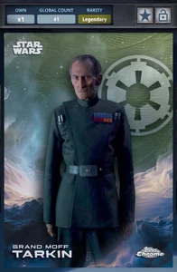 Star Wars Card Trader Cromo 2025 Legendario Kashyyk Verde Grand Moff Tarkin 99cc - Imagen 1 de 2