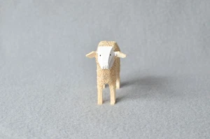 Schaf 35 mm Natur Reifenvieh Reifentier Holztier NEU - Bild 1 von 3