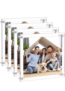 4 Stück AITEE 8,5x11 Acryl Bilderrahmen Klar Rahmenlos Foto Zuhause/Büro - Bild 1 von 9