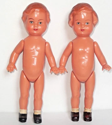 Muñecas vintage alemanas Edi niños y niñas sin ropa 6 1/2" Foto 1 de 4